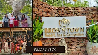 BrownTown Resort Vlog  Best resort in Hyderabad  wedding events resort  Spa  Day outing resort [upl. by Igor]