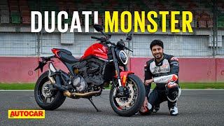 2021 Ducati Monster review  Monstar  First Ride  Autocar India [upl. by Ellebyam]