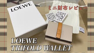 【もう手放せない！！】ロエベのミニ財布を紹介します（LOEWE トライフォールド ウォレット OLの財布） [upl. by Utimer]