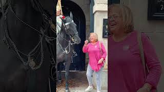 horse buckinghampalace royalhorseguard tourist equestrian londonhorseshow horseguard [upl. by Efioa844]