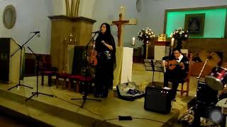 Violinista cantante mujer Bogotá para bodas serenata matrimonios misas [upl. by Llednahs]