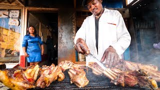 Kenyan Street Food  HUGE GRILLED MEAT Nyama Choma Tour in Nairobi Kenya  African Food [upl. by Eimmat741]