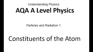 AQA A Level Physics Constituents of the Atom [upl. by Starlin]