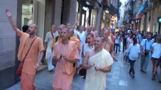 Traveling Sankirtan Diary 2013 Barcelona Spain 1409 [upl. by Attenej]