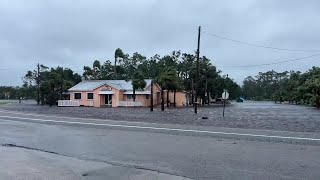 Steinhatchee neighbors left to clean up following substantial flooding from Debby [upl. by Mckale354]