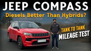 Jeep Compass Diesel Automatic Mileage Test using Tanktotank Method w Drive Impressions  Jan 2024 [upl. by Ermin362]