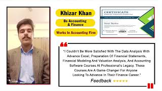 Data Analysis with Excel Financial statements QuickBooks  Khizar Khan BS Acc amp Fin [upl. by Archangel]