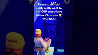 Please subscribe if you sub to me I’ll sub back 👍fortnite clip christmas subscribe [upl. by Yelbmik368]