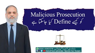 How malicious prosecution can be defined [upl. by Schonfeld]