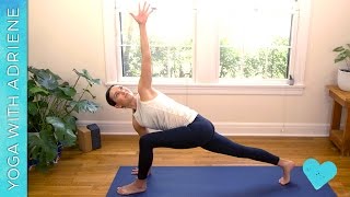 Side Body Flow  Yoga With Adriene [upl. by Annairdua866]