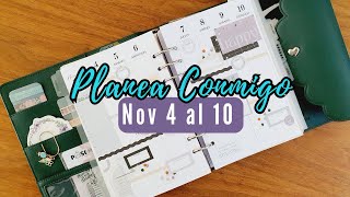 Noviembre 4 al 10  PLANEA CONMIGO  Agenda A5 [upl. by Deeas]