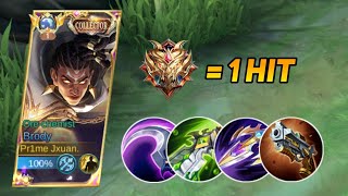 NEW UPDATE BRODY 1 HIT BUILD 2024 WTF DAMAGE🔥  Mobile Legends [upl. by Eiclehc]