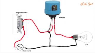 HOW TO WIRE A PHOTOCELL IN A CIRCUIT [upl. by Ylehsa]