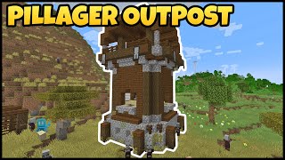 Where To Find PILLAGER OUTPOST In MINECRAFT [upl. by Valida]