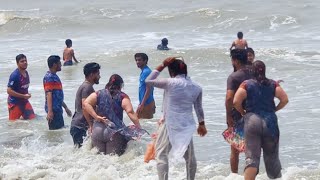 কুয়াকাটা সমুদ্র সৈকত ভ্রমণ Kuakata sea beach swimming new Vlog 2023 [upl. by Htiffirg983]