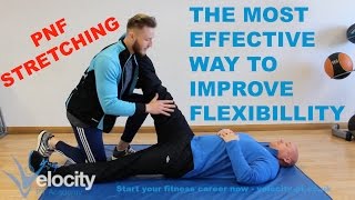 What is PNF stretching  Hamstring PNF stretch tutorial wwwvelocityptcouk [upl. by Ruperta]