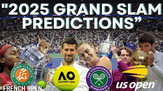 quot2025 Grand Slam Predictions Who Will Rule Tennisquot [upl. by Atnahsal963]