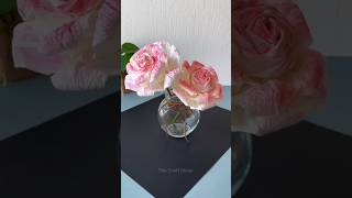 How to make Easy Tissue Paper Flowers Easy tissue paper rose making tissue se kya banaa sakte hai [upl. by Coombs669]