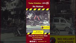 TODAY VIOILATION275 A helmet is key to ride protection otr chennaitrafficpolice obeytherules [upl. by Vincent]