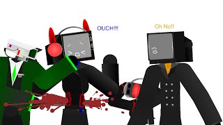 tvman and Speakerwomanpart 2Orange tv meet Blue TW  sticknodes [upl. by Adirehs134]