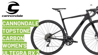 Cannondale Topstone Carbon Womens Ultegra RX 2 2020 bike review [upl. by Assilen158]