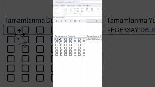 Excel ‘de Tamamlanma Yüzdesi Uygulaması excelpratik exceltips exceldersleri excel [upl. by Gaidano]