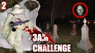 3 AM OVERNIGHT CHALLENGE IN HAUNTED CEMETERY  ONE MAN HIDE AND SEEK WITH POSSESSED DOLL [upl. by Esinyl]