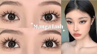 Manga Lash Tutorial  How to DIY manga lashes [upl. by Larkin]