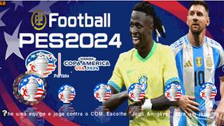 EFOOTBALL PES 2024 PPSSPP MEDIAFIRE MOD COPA AMERICAN COM BRASILEIRÃO E EUROPEUS ATUALIZADO [upl. by Marven]