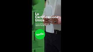 Che cosé la certificazione unica CU e a cosa serve [upl. by Keiko]