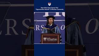 Wharton School Dean Erika James Says quotOpportunities Aboundquot During 2023 Graduation Speech [upl. by Neenad]