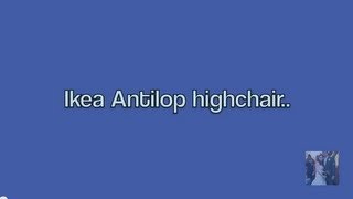 IKEA antilop highchair review [upl. by Leba925]