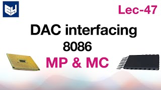 dac interfacing with 8086  ALP program [upl. by Meill]