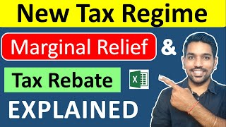 New Tax Regime  Marginal Relief amp Tax Rebate EXPLAINED  Income Tax Calculation 202425 [upl. by Akinaj]