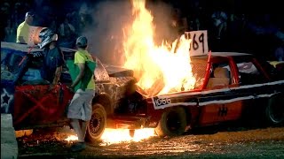 Demolition Derby  Carroll County 4H amp FFA Fair 2016 [upl. by Linis]