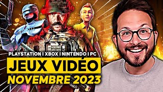 TOP JEUX VIDÉO NOVEMBRE 2023 🌟 Un mois BOUILLANT sur PS5 I Xbox Series I Nintendo Switch I PC [upl. by Nealah]