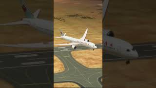 CRAZY AirCanada Boeing 787 Landing at Karratha Airport shorts [upl. by Jsandye108]