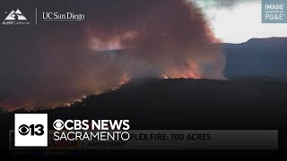 Lightning sparks fires in Plumas County 700 acres burned [upl. by Anifares]