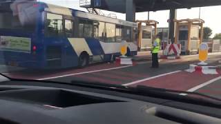 Bus Crashed in to Mersey Tunnel Pay booths [upl. by Eddana]