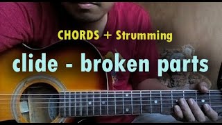 clide  broken parts Guitar chords [upl. by Inaja]