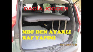 DACİA JOGGER BAGAJA MDF DEN RAF PANDİZOT YAPTIMSAĞLAM KULLANIŞLI BİR ALAN ELDE ETTİM [upl. by Rifkin]