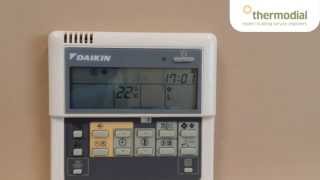 How to change the time and day on a Daikin air conditioning controller [upl. by Mungovan813]