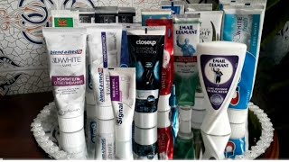 تجربتي مع اكبر عدد من معجون الأسنان dentifrice ورأي فيهم [upl. by Godewyn]