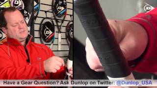 How To Add an Overgrip to Your Tennis Racquet by Dunlop Tennis [upl. by Egin]