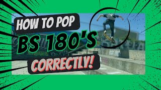 HOW TO BACKSIDE 180  BS 180 TUTORIAL [upl. by Wicks]