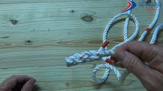 How to Tie a Back Splice  Crown Splice ⎸Tutorial  Professional Yacht Training USA [upl. by Hull]