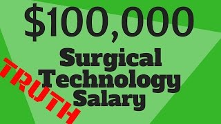 SURGICAL TECH SALARY BREAKDOWN 100K INCOME POSSIBLE [upl. by Hatch120]