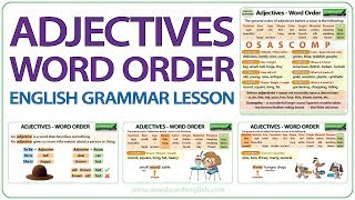 Adjectives Word Order  Learn English Grammar  Order of Adjectives in English [upl. by Colburn]