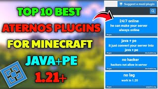 Top 10 Best ATERNOS PLUGINS For Minecraft Javape 120 💥  Aternos 10 best plugins for servers 120 [upl. by Dianthe]