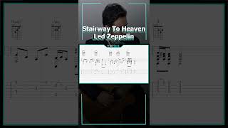 Stairway to Heaven  Led Zeppelin  Guitar Tutorial BASE TAB Rhythm [upl. by Sherfield]